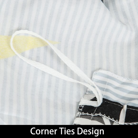 3 Pcs King Microfiber Duvet Cover Set, Black Bat - Picture 7 of 8